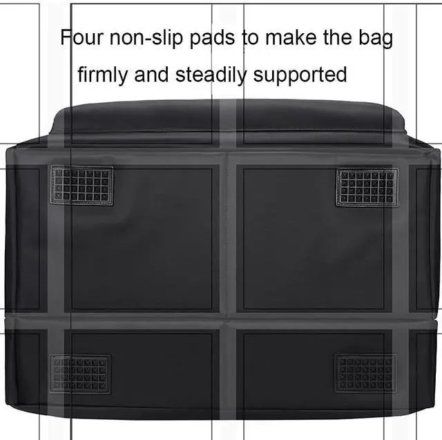 Alt view image 5 of 5 - BUBM Desktop Computer Carrying Case, Padded Nylon Carry Tote Bag for Transporting Computer Tower PC Chassis, Keyboard, Cable and Mouse, Desktop Computer+ Monitor Bag, 3 light 24", Travel