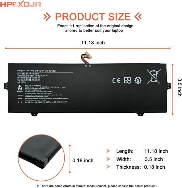 Alt view image 4 of 5 - AA-PBMN4VN Laptop Battery Replacement for Samsung Galaxy Book Pro 360 15 15.6" NP950XDB NP950XDB-KA1US NP950XDB-KB1US NP950XDB-KC5US NP950XDB-KC3US NP950QDB NP950QDB-KB1US BA43-00398A NP950QED