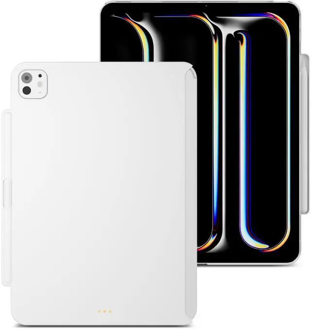 Main image of MAGEASY CoverBuddy Lite for M4 iPad Pro 11" (2024) - iPad Pro Case Compatible with Magic Keyboard for iPad Pro (M4), with Apple Pencil Pro Pencil Holder - White