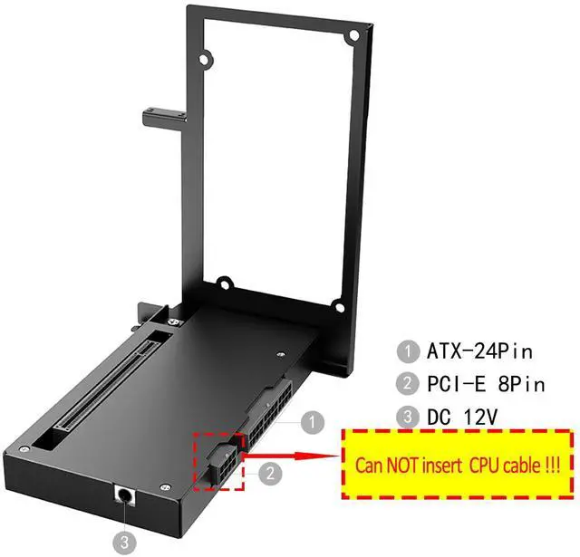 Alt view image 3 of 5 - YLIDXY Portable eGPU Enclosure Compatible with Thunderbolt 3/4,USB4 PD 85W Charging,Daisy Chain Support,External GPU Dock Station 40Gbps Rate Support NVIDIA/AMD PCIE,DC/SFX/ATX/Flex Power Supply
