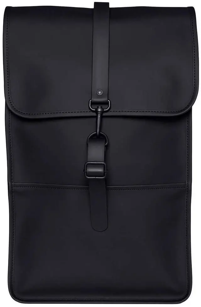 Main image of RAINS Backpack for Women and Men - Fits 15" Laptop - Water Resistant Rucksack - (Black, One Size)