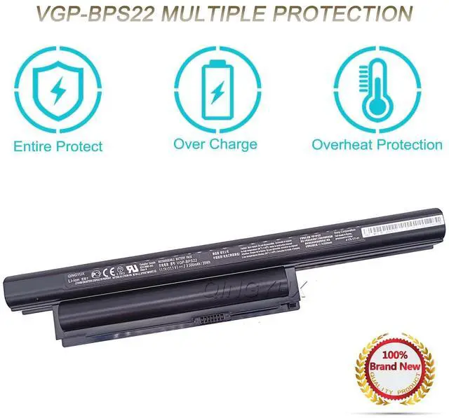 Alt view image 3 of 5 - QINGYUX New 11.1V 3500mAh VGP-BPS22 Battery Compatible with Sony VAIO VPCEA20 Series Laptop