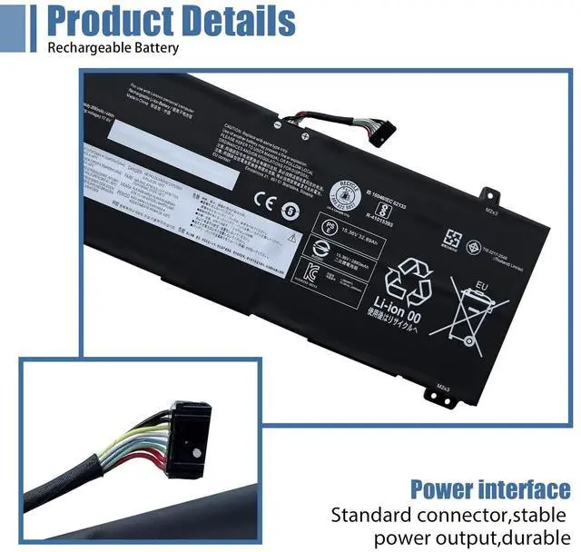 Alt view image 3 of 5 - VANPIR L18M4PF3 45Wh Laptop Battery Replacement for Lenovo ideapad C340-14IML C340-14IWL Flex-14IML Flex-14IWL S540-14API S540-14IML S540-14IWL C340-14API Series L18C4PF3 L18C4PF4 L18M4PF4 15.36V