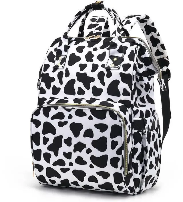 Main image of Yusudan Cow Print Laptop Backpack for Womens Girls, College Backpacks School Bag Bookbag 15.6 Inch Computer Backpack