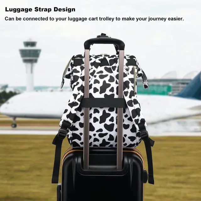 Alt view image 5 of 5 - Yusudan Cow Print Laptop Backpack for Womens Girls, College Backpacks School Bag Bookbag 15.6 Inch Computer Backpack