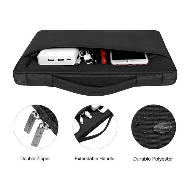 Alt view image 5 of 5 - MOSISO Compatible with MacBook Pro 16 inch Case 2025 2024 2023 2022 2021 M4 M3 M2 M1 A3403 A3186 A2991 A2780 A2485 Pro Max, Hard Case&Sleeve Bag&Keyboard Skin&Webcam Cover&Screen Film, Black