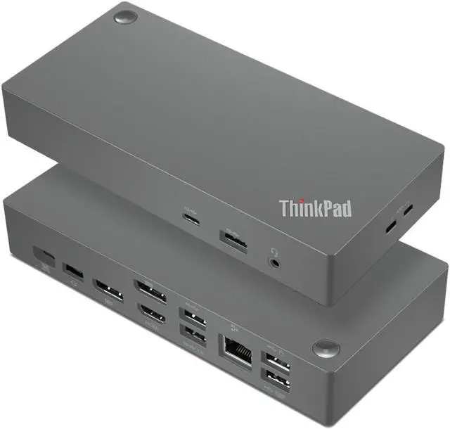 Main image of Lenovo ThinkPad Universal USB-C Dock V2-40B70090 with SOVVYDIGN HDMI Cable + SOVVYDIGN DisplayPort Cable + Starter Bundle