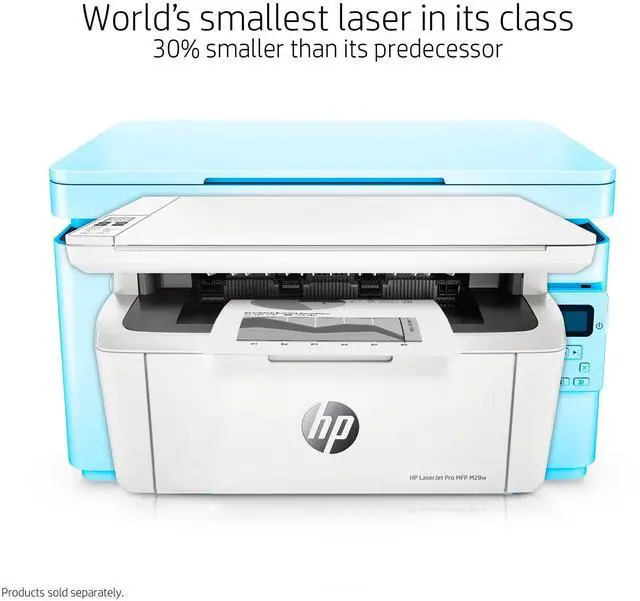 Alt view image 3 of 5 - HP LaserJet Pro M29w Wireless All-in-One Laser Printer, Works with Alexa (Y5S53A)