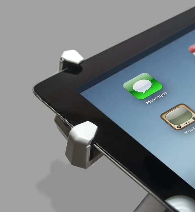 Alt view image 4 of 5 - Matney Universal Tablet Wall Mount Holder - Adjustable Swivel Arm 360° Rotating Hands-Free Flexible Viewing - Fits 2.25" to 11" Tablet/Phone in Home, Kitchen Office, Bedroom