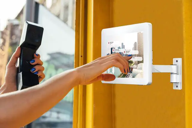 Alt view image 3 of 5 - Premium Wall Mount Arm - CTA VESA Wall Mount Arm & Enclosure for iPad Air 11" M2 (2024) - iPad Pro 11" M4 (2024) - iPad 7/8/9/ Gen 10.2" - Galaxy Tab 4 - Galaxy Tab A 10.1" & More - White (PAD-WMAWE)