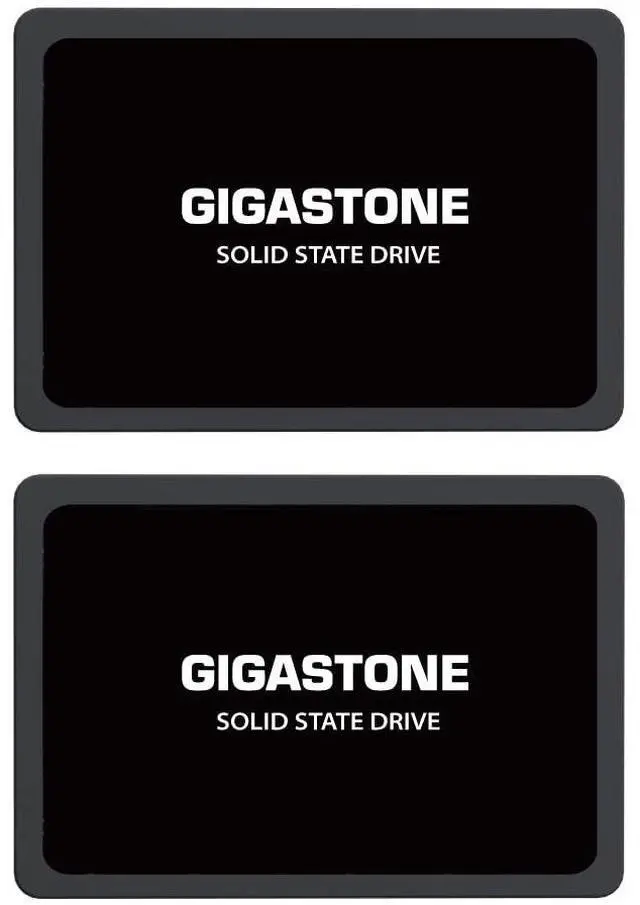 Main image of Gigastone SATA SSD 1TB (2-Pack) 2.5 inch SSD 520MB/s Upgrade Laptop PC Memory and Storage PS4 HDD Replacement 2.5" Internal Solid State Hard Drives SATA III SLC Cache 3D NAND Increase Performance