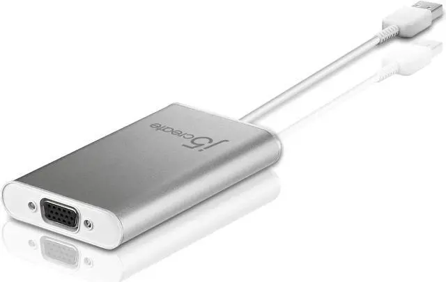 Main image of j5create USB 2.0 to VGA Display Adapter | Plug & Play USB connectivity, 3 Viewing Modes, Compatible with Windows and Mac