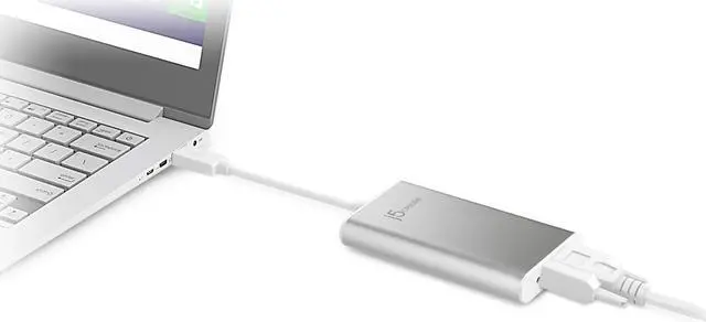 Alt view image 4 of 5 - j5create USB 2.0 to VGA Display Adapter | Plug & Play USB connectivity, 3 Viewing Modes, Compatible with Windows and Mac