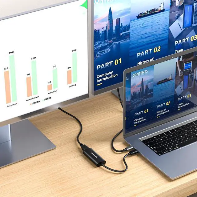 Alt view image 3 of 5 - DriverGenius USB 3.0 Type-A to HDMI Display Cable Adapter Converter for Monitor - with Indicator - External Video & Graphics Card, 1080p/60Hz, Compatible for Windows 11, macOS Sequoia 15.1.1 (HD00007)