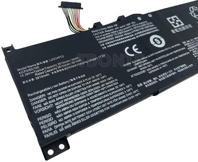 Alt view image 2 of 4 - TBONTB L20C4PC0 Battery Compatible with Lenovo Legion 5-15ITH6H 5-15ACH6A ideapad Gaming 3-15ACH6 3-15IHU6 L20D4PC0 L20CL4PC0 L20M4PC0 L20D3PC2 L20C3PC2 L20M3PC2 Series [15.36V 60Wh 3910mAh]