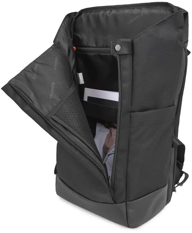 Alt view image 4 of 5 - Kah&Kee Tech Backpack 16 Inch Laptop - Cool & Professional Travel Companion for Work, Office, College, & School with Anti-Theft & Waterproof Features for Men & Women