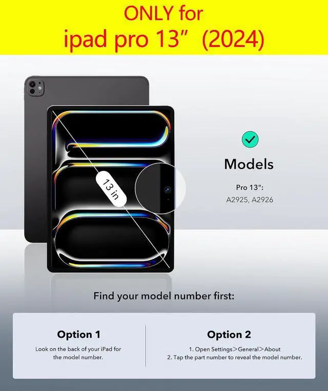 Alt view image 2 of 5 - NANRUIL for Ipad Pro 13-inch Case M4 7th Gen 2024(Model:A2925/A2926) Genuine Leather Cover Protective Shell,Auto Wake/Sleep.Blue