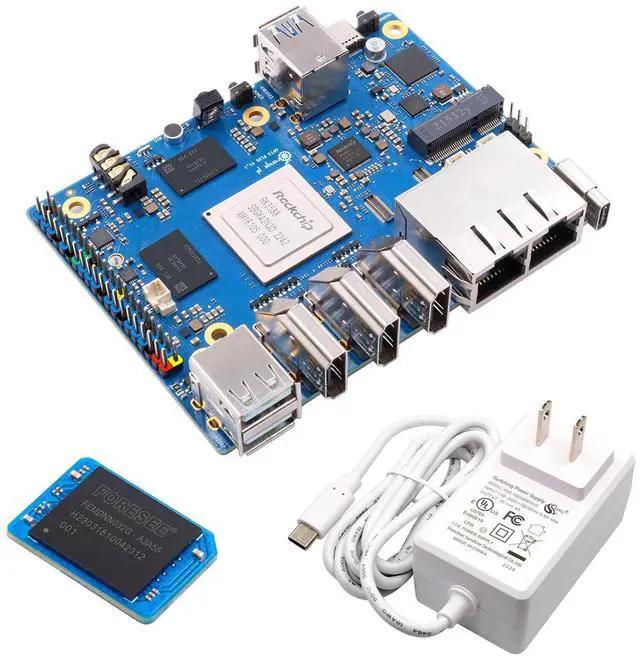 Main image of Orange Pi 5 Plus 32GB LPDDR4/4x Rockchip RK3588 8-Core 64-Bit Single Board Computer with 256GB eMMC, Development Board Run Orange Pi/Ubuntu/Debian/Android 12 OS (5 Plus 32G+256G eMMC+Power Supply)