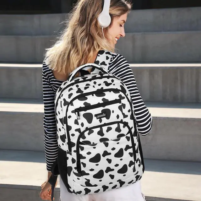 Alt view image 2 of 5 - Paude Backpack School,Milk Backpack Laptop,Bookbag for Teens 15.6 Inch College Backpack for University Business Work Travel