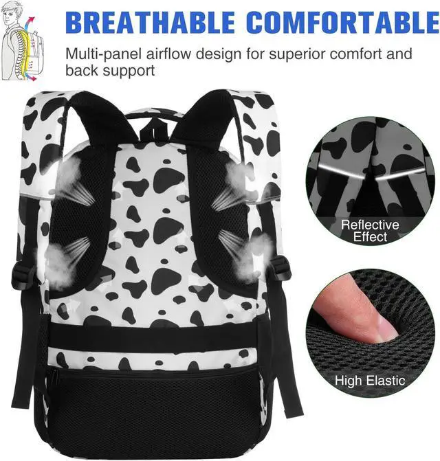 Alt view image 5 of 5 - Paude Backpack School,Milk Backpack Laptop,Bookbag for Teens 15.6 Inch College Backpack for University Business Work Travel