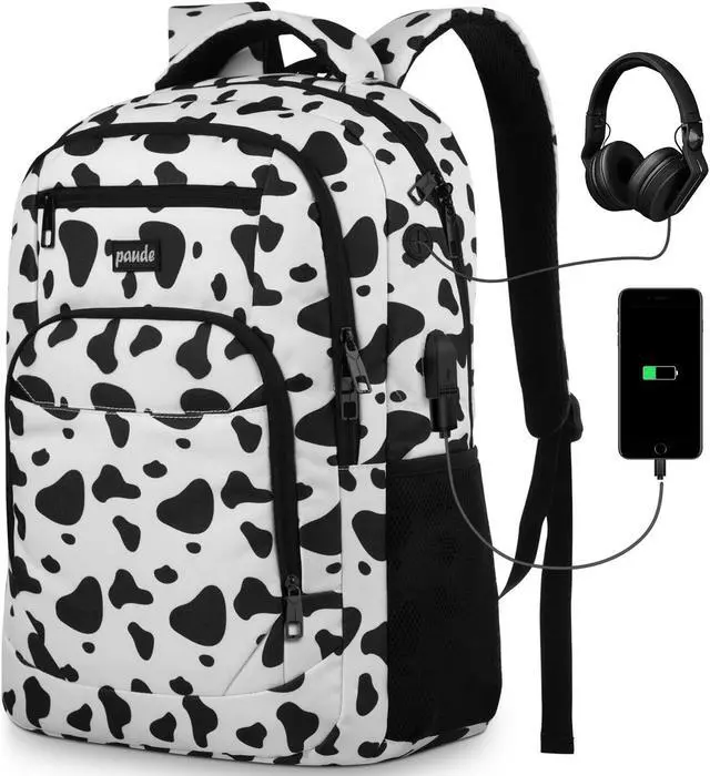 Main image of Paude Backpack School,Milk Backpack Laptop,Bookbag for Teens 15.6 Inch College Backpack for University Business Work Travel