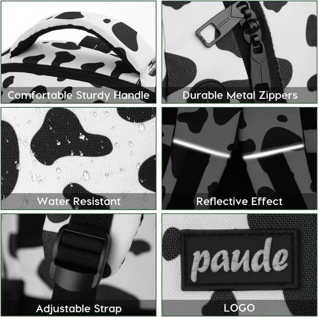 Alt view image 3 of 5 - Paude Backpack School,Milk Backpack Laptop,Bookbag for Teens 15.6 Inch College Backpack for University Business Work Travel