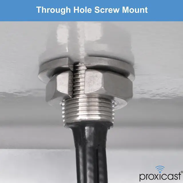 Alt view image 3 of 5 - Proxicast 4x4 MIMO 5G Antenna - Vandal Resistant Low Profile Omnidirectional Through-Hole Mount - 6 ft Coax - Black - Compatible with Cisco, Cradlepoint, Digi, MoFi & Others (ANT-121-T44-B-06)