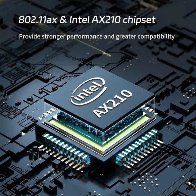 Alt view image 3 of 5 - WiFi Card 6E 5400Mbps (6GHz&5Ghz&2.4GHz) PCIe WiFi 6E Card, Bluetooth 5.3, AX210 Module Inside,PCI-E Wireless WiFi Network Adapter Card for Desktop PC Windows10/11 64bit