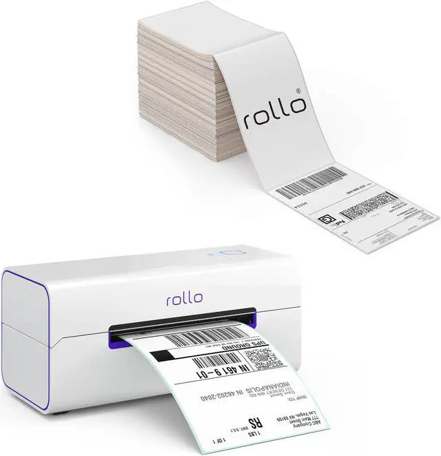Main image of Rollo Wireless Thermal Shipping Label Printer and 500 4x6 Thermal Labels Bundle - High Speed Printer for Shipping Packages with Shipping Labels