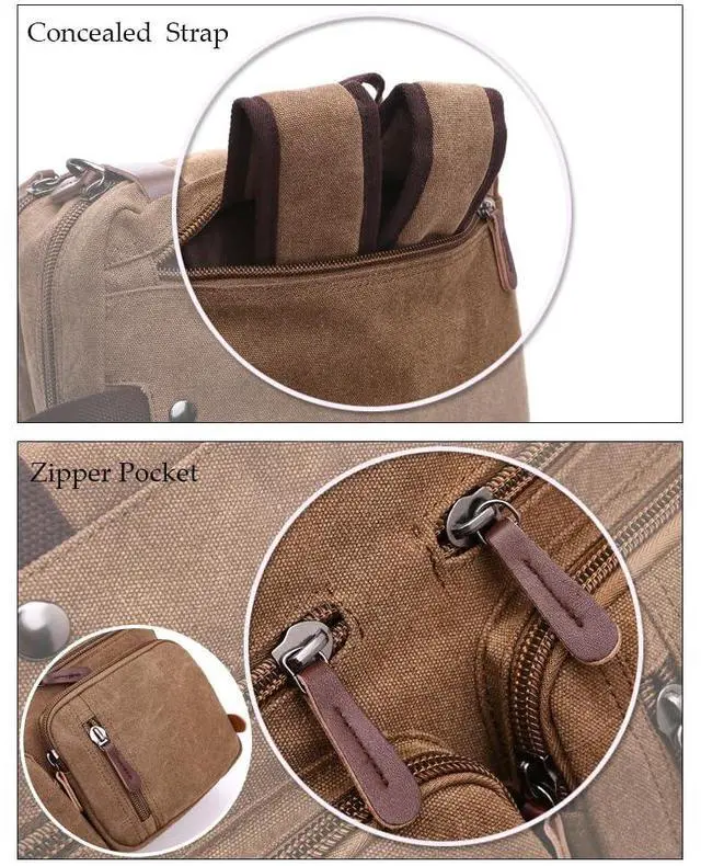 Alt view image 5 of 5 - Saddhu Laptop Tote Bag for Women Men 17 Inch 3 in 1 Convertible Messenger Briefcase Shoulder Handbag for Work Bussiness Dark Brown