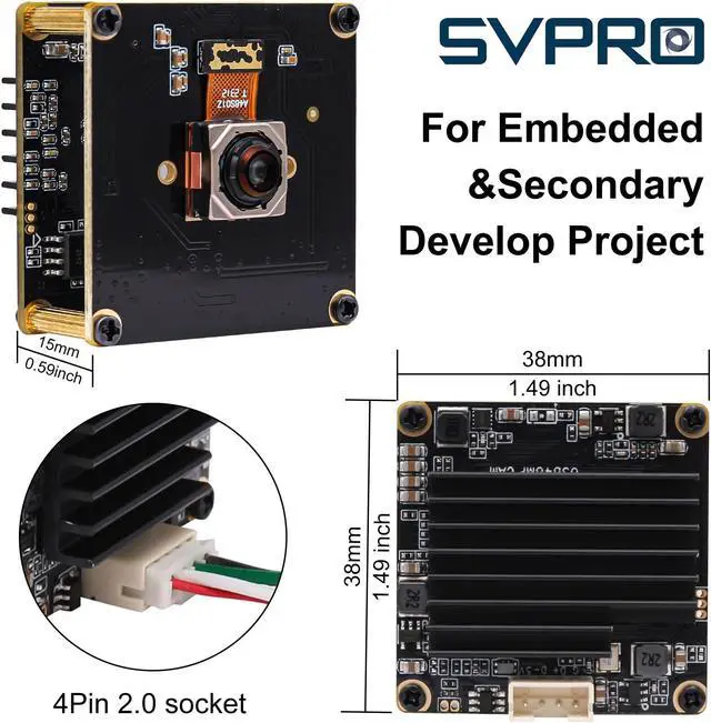 Alt view image 5 of 5 - SVPRO USB Camera Module Autofocus 48MP Industrial Board Camera 8000x6000 High Definition Camera for Altimeter, Automatic Focusing UVC Plug and Play Camera for Machine Vision