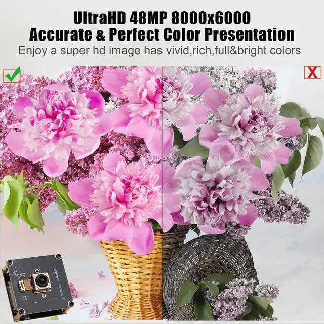 Alt view image 2 of 5 - SVPRO USB Camera Module Autofocus 48MP Industrial Board Camera 8000x6000 High Definition Camera for Altimeter, Automatic Focusing UVC Plug and Play Camera for Machine Vision