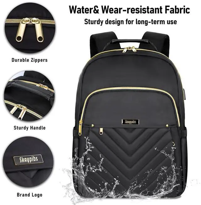 Alt view image 5 of 5 - School Backpack for Girls Teens, Black Backpacks for School girl, College Students Middle High School, girls backpack, Bookbag for Girls, Cute Book Bag, Mochilas escolares para niñas Back Pack