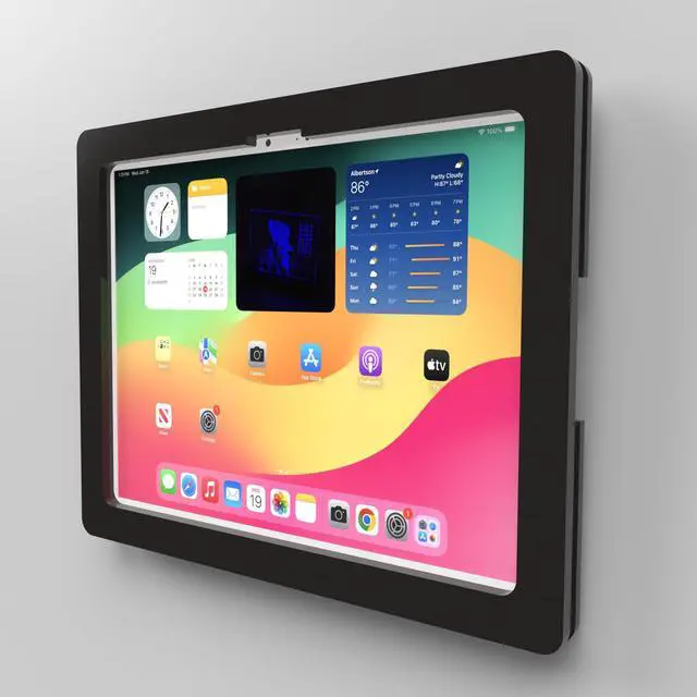 Alt view image 5 of 5 - TABcare Anti-Theft Acrylic VESA Enclosure for Apple iPad Pro 13" 2024 with Free Wall Mount Kit & 90-Degree Angle USB C Cable (iPad Pro 13" 2024, Black)