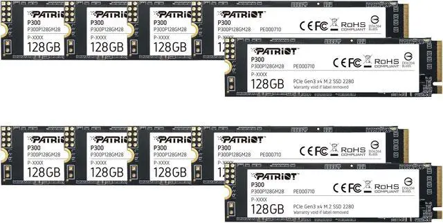 Patriot Memory P300 128GB M.2 SSD 2280 NVMe PCIe Gen 3x4 内蔵型SSD P300P1 Patriot P300 128GB SSD 2280 M.2 PCIe Gen3 x4 NVMe Internal SSD PC