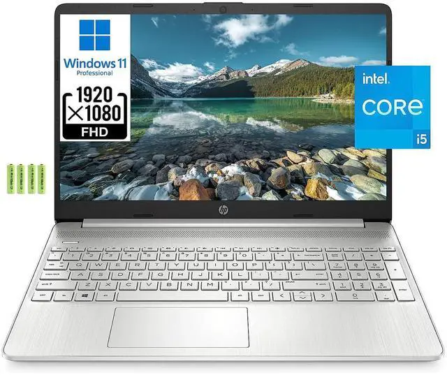 Main image of [Windows 11 Pro]HP 15 15.6" FHD Business Laptop Computer, Quad Core Intel i5-1135G7 (Beats i7-1065G7), 16GB RAM, 256GB PCIe SSD, Numeric Keypad, Wi-Fi 6, Bluetooth 4.2, Type-C, Webcam, HDMI, w/Battery