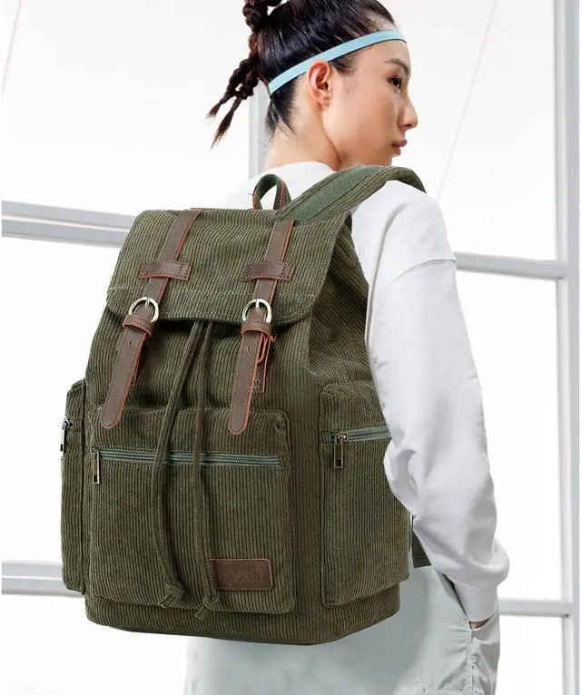 Alt view image 3 of 5 - Bluboon Girls School Backpack Women College Bookbag Lady Travel Rucksack 15.6Inch Laptop Bag with Charge Port