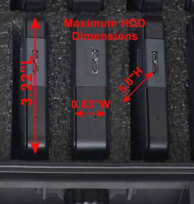 Alt view image 3 of 5 - Case Club 14 External Hard Drive Case. Waterproof, Airtight, & Heavy Duty. Includes Pressure Relief Valve, Folding Handle, Padlock Holes, O-Ring Seal.
