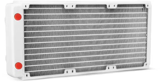 Main image of 360mm Water Cooling Radiators, 12 Pipe Heat Exchanger Radiators, Copper Computer Radiators for PC CPU Computer Water Cool System, G1/4 Thread, Easy Installation, White