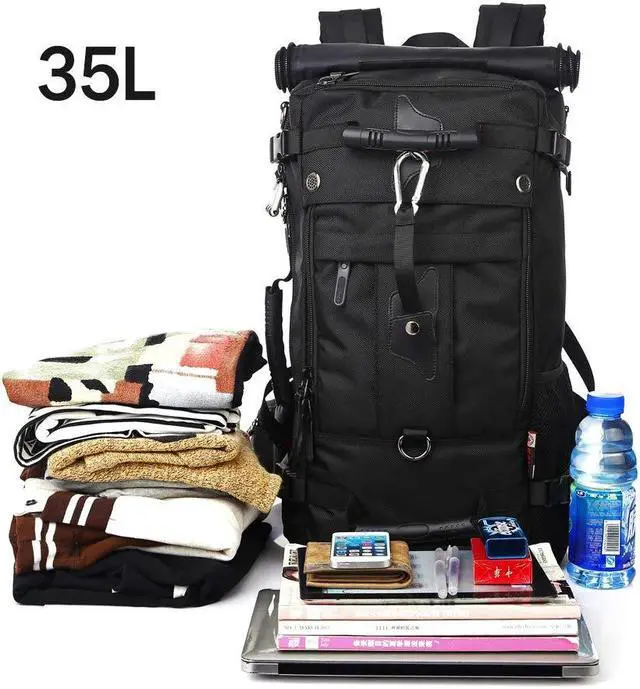 Alt view image 3 of 5 - KAKA Travel Backpack, Carry On Backpack Durable Convertible Duffle Bag Fit for 15.6 Inch Laptop for Men and Women(Medium 35L)