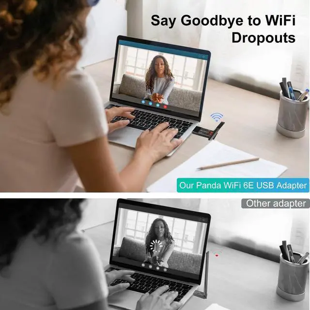 Alt view image 3 of 5 - Panda Wireless(r) PAU0F AXE3000 Tri Band (2.4/5 / 6 GHz) WiFi 6E USB 3.0 Adapter - Windows 10/11, Zorin, MX Linux, EndeavourOS, Mint, Ubuntu, Manjaro, openSUSE, Fedora, Kali and Raspbian