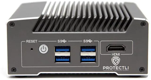 Alt view image 4 of 5 - Protectli Vault V1210-2 Port, Micro Appliance/Mini PC - Intel N5105, 2X 2.5G NICs, 4GB LPDDR RAM on-Board, 32GB eMMC on-Board
