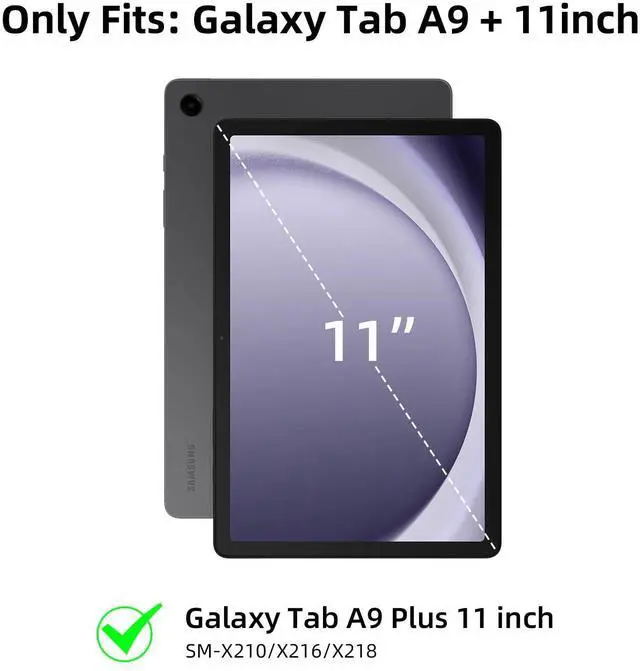 Alt view image 3 of 5 - Keyboard Case for Samsung Galaxy Tab A9+/A9 Plus 11Inch SM-X210/X216/X218 2023, Case with Keyboard for A9+ Tablet 5G Detachable Bluetooth Backlit Keyboard with Magnetic Lightweight Stand Cover Black