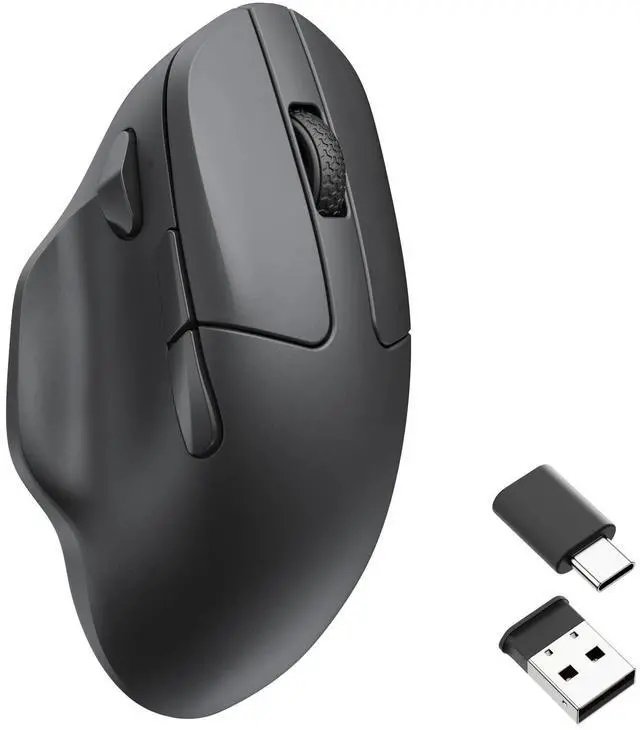 Main image of Keychron M7 Wireless Computer Mouse, 26K DPI Optical Computer Mouse, 2.4 GHz/Bluetooth/Wired with Macro Button 63g Lightweight Ergonomic, Up to 70 Hours Worktime for Laptop macOS/Windows - Black