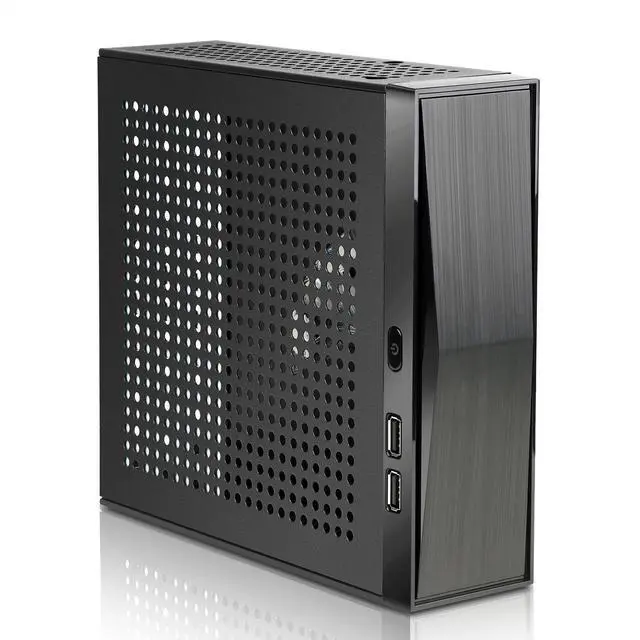 Main image of Mini ITX Case,SFF Small Form Factor, Mini Tower Computer Chassis Ideal for HTPC, 0.6mm SECC Vented Panels, Gaming PC Case Fits Mini ITX Motherboards (6.7*6.7) and Laptop Charger