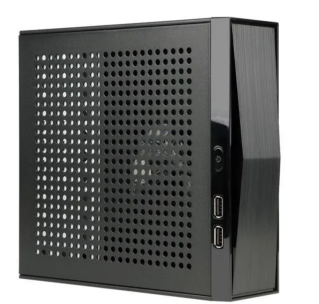 Alt view image 5 of 5 - Mini ITX Case,SFF Small Form Factor, Mini Tower Computer Chassis Ideal for HTPC, 0.6mm SECC Vented Panels, Gaming PC Case Fits Mini ITX Motherboards (6.7*6.7) and Laptop Charger