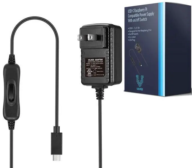 Alt view image 5 of 5 - Vilros Raspberry Pi 4 Complete Starter Kit - Includes Pi 4 Board, Fan Cooled Case, 64GB Preloaded Micro SD Card and More (2GB, Clear Transparent Case)