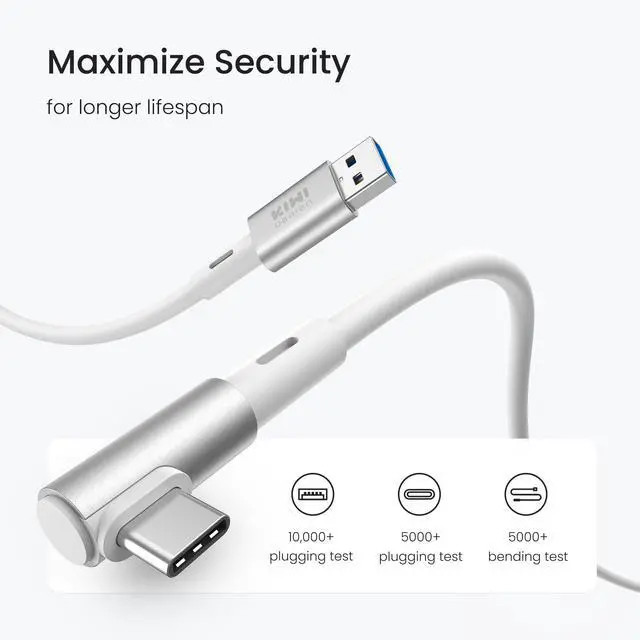 Alt view image 5 of 5 - KIWI design 16FT Link Cable and 3 Packs VR Pulley System Compatible with Quest 2/3/1/Pro and Pico 4