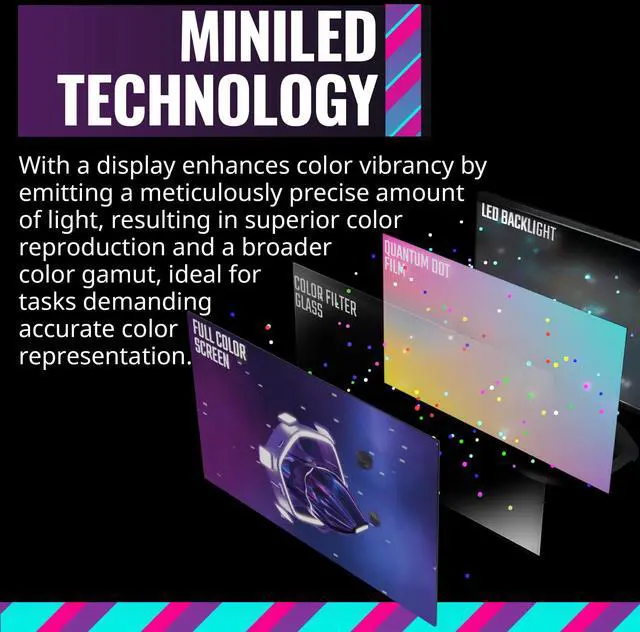 Alt view image 3 of 5 - Cooler Master Tempest GP27Q 27" 2K IPS 165Hz QD Tech QHD 2560 x 1440 PC Monitor,HDR1000, 1ms (MPRT)/ 2ms (GTG), FreeSync/G-Sync, MiniLED, DP1.4 * 1 + HDMI2.0 * 2 + TypeC*1 (CMI-GP27-FQS-US)