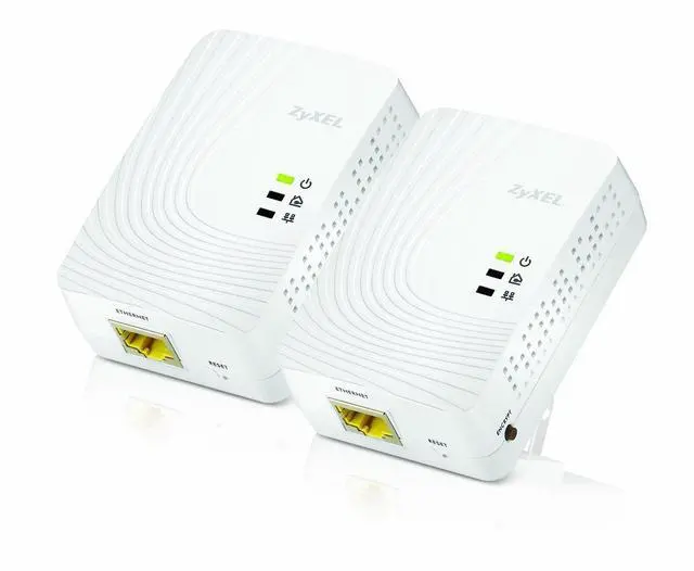 Main image of Zyxel 600 Mbps Mini Powerline AV2 Gigabit Adapter, Starter Kit - 2 Units (PLA5205KIT)